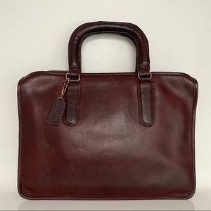 Vtg Coach NYC slim satchel brief portfolio bag